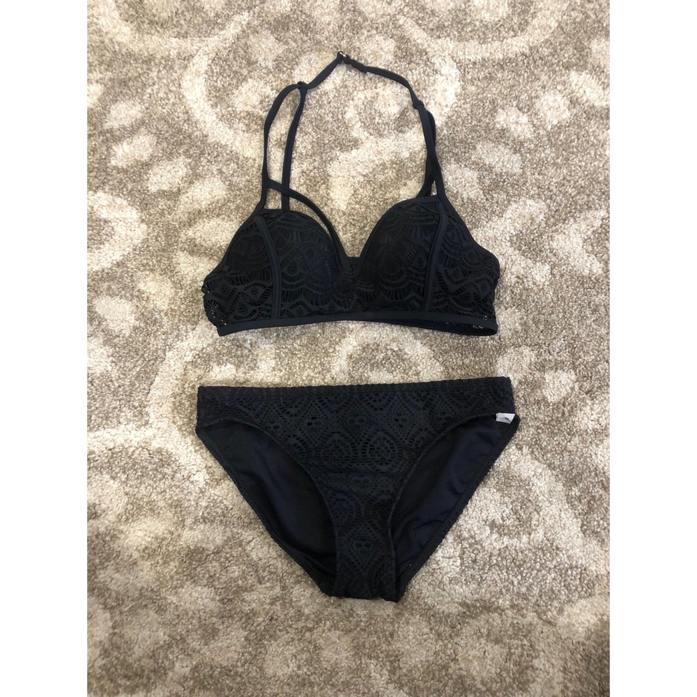 Crochet Lace Bralette Bikini size medium
